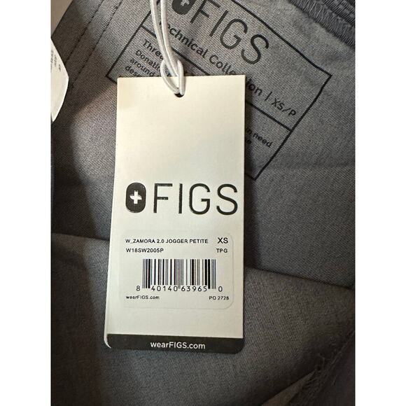 NWT Figs Zamora Jogger 2.0 Scrub Pants GRAPHITE XS Petite - Picture 4 of 6